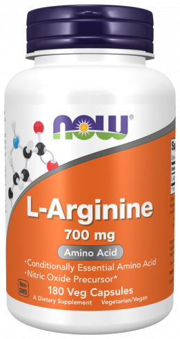 NOW L-Arginine 700 mg, 180 капсул