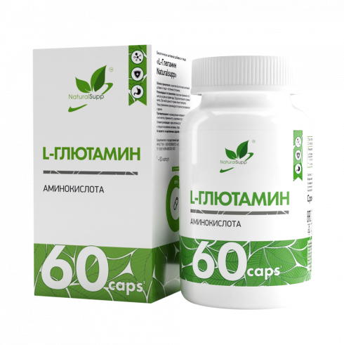 Natural Supp L-Glutamine, 60 капсул