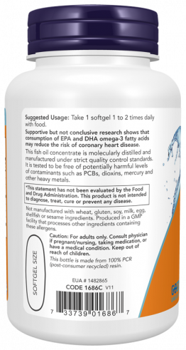 NOW Tri -3D Оmega, Три -3Д Омега, 90 капсул