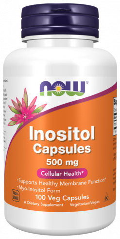 NOW Inositol 500 mg, 100 капсул