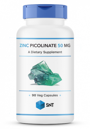 SNT Zinc Picolinate 50 мг, Пиколинат цинка 50 мг, 90 капсул