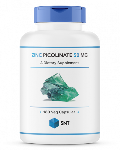 SNT Zinc Picolinate 50 мг, Пиколинат цинка 50 мг, 180 капсул