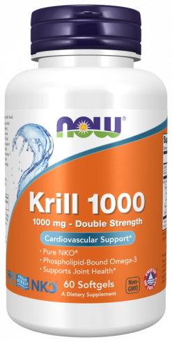 NOW Krill Oil 1000 mg, 60 капсул