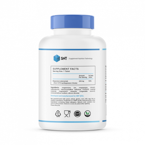 SNT Magnesium Citrate, Магния Цитрат, 120 таблеток
