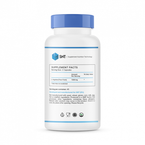 SNT L-Arginine, Л-Аргинин, 90 капсул