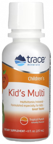 Trace Minerals Research Kid&rsquo;s Multi Vitamins and Minerals, Ресёрч Жидкие Кидс Мульти Витамины и Минералы, 237 мл
