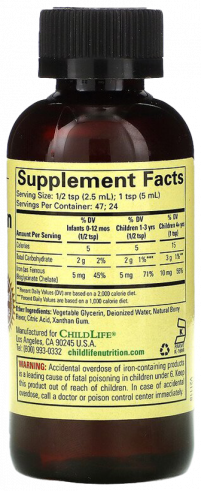 ChildLife Liquid Iron, 118 мл