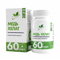 Natural Supp Chelated Copper, 60 капсул
