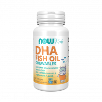NOW Kids DHA 100 Chewables, ДГК 100 Омега-3 для детей, 60 капсул