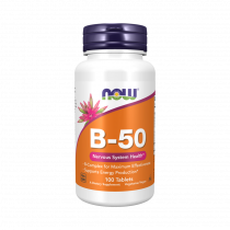 NOW B-50 Complex, В-50 Комплекс, 100 таблеток